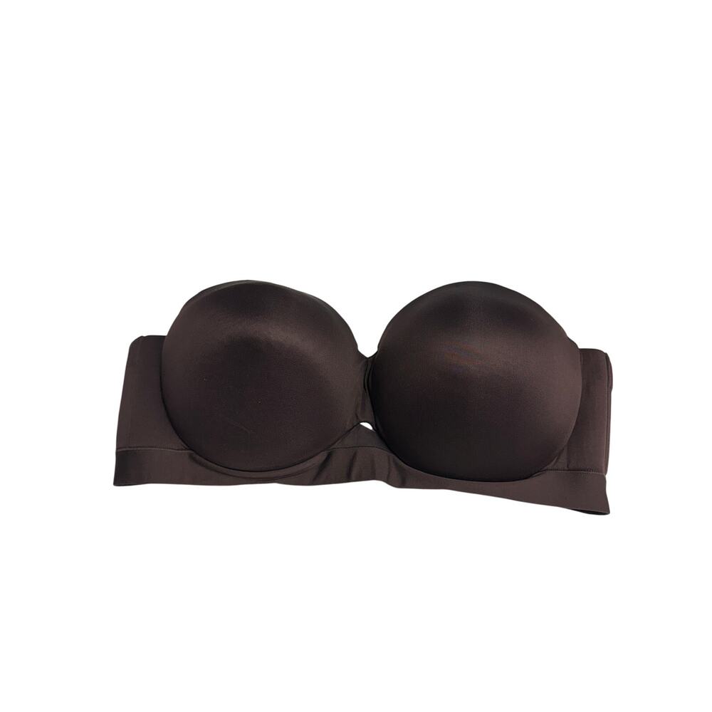 Cacique Comfort Bliss Strapless Bra Women Size 42DD Purple Plum Underwire